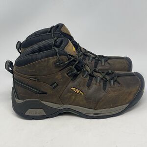 KEEN Utility Detroit XT Waterproof Steel Toe Work Boots Mens 13 EE Brown 1020085